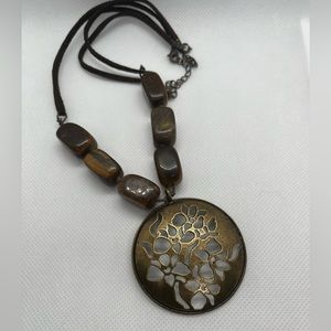 Beautiful! Vintage, Unique and handmade Necklace with tigers eye from Peru!🌙